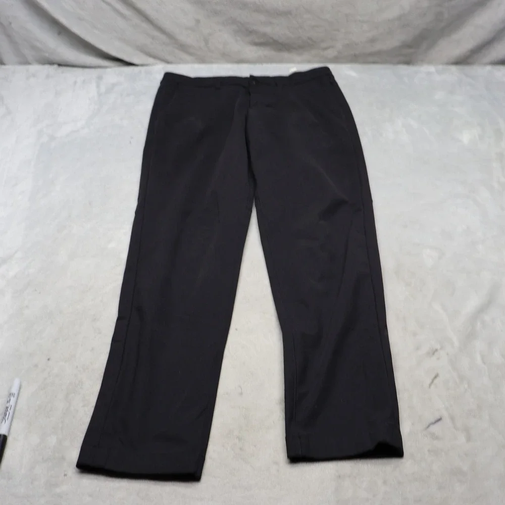 Lululemon ABC Pant Men 30x30 Black Performance Stretch Flat Front Trouser Casual